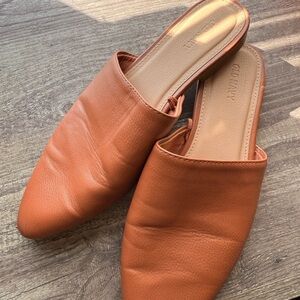 Old Navy Tan Mules Classic Slip-On Design